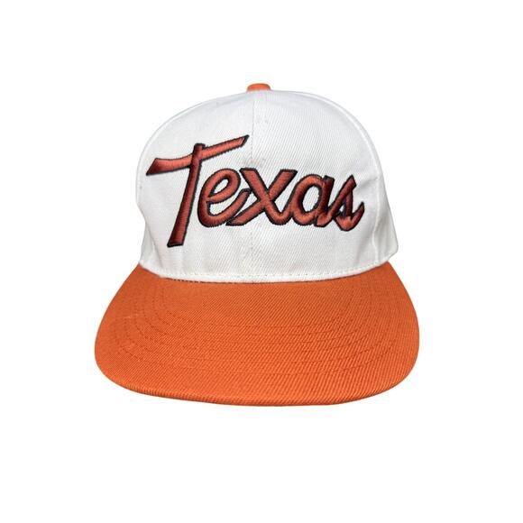 Texas Academy Fits AF Snapback Hat Cap Burnt Orange White Mens Adjustable OSFA - Picture 1 of 10